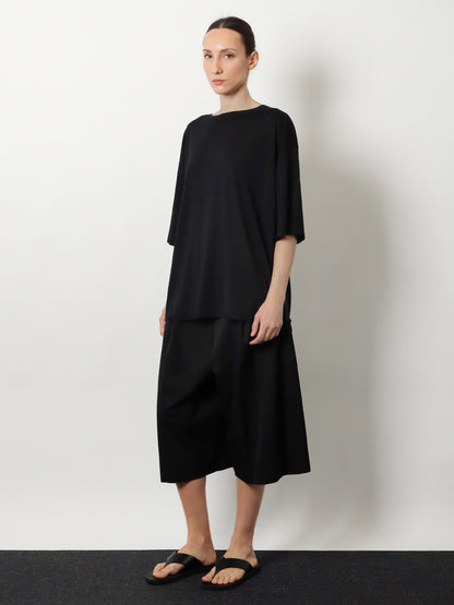 Longline wool blend sweater thumbnail