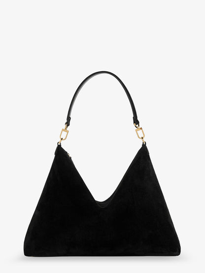 Borsa a spalla Medium Bevel in suede thumbnail