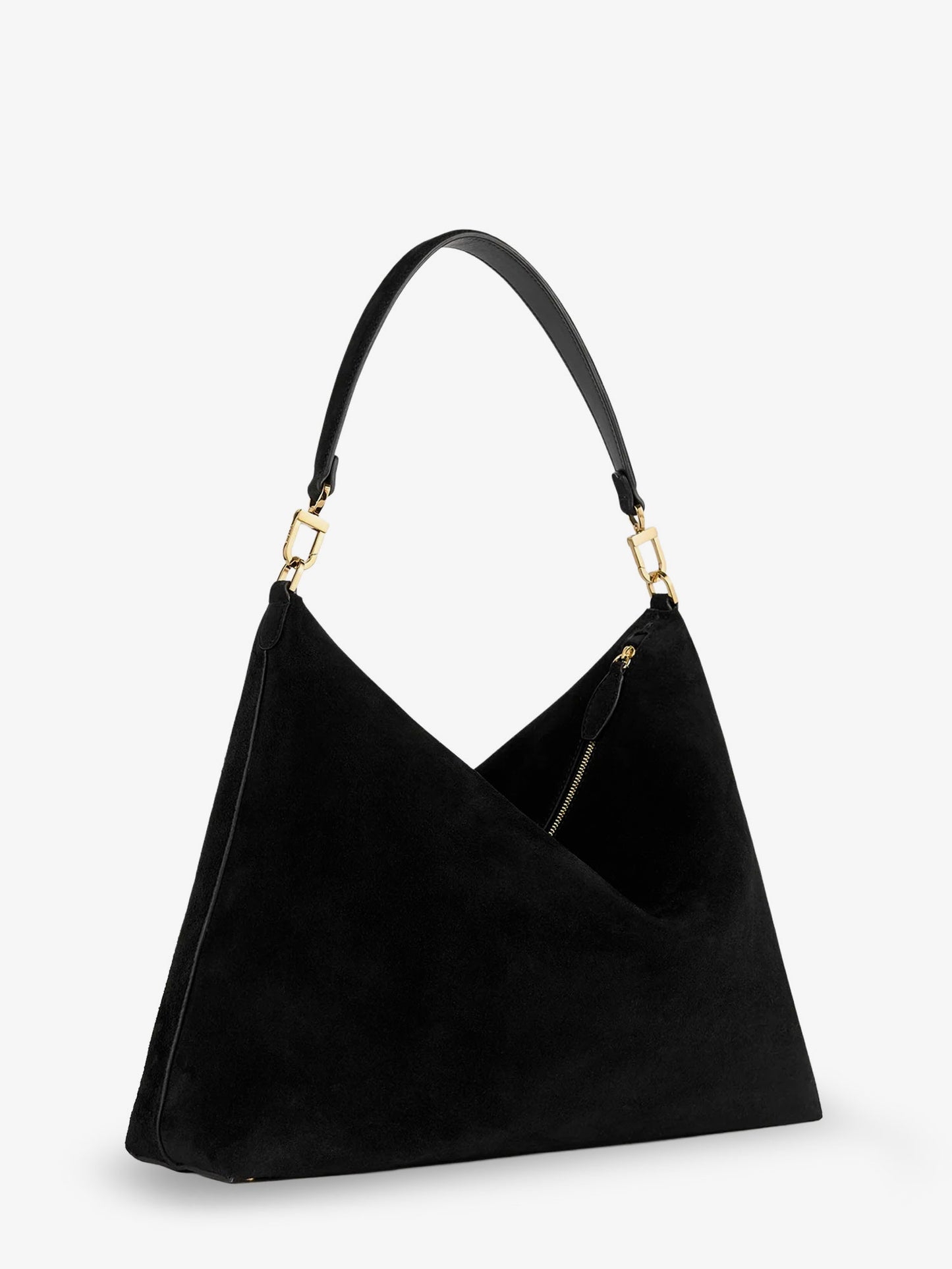 Borsa a spalla Medium Bevel in suede