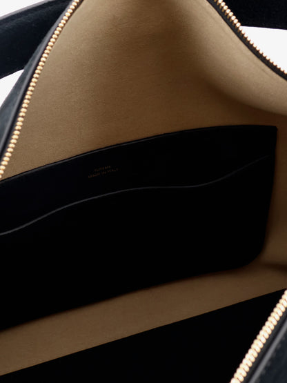 Borsa a spalla Medium Bevel in suede thumbnail