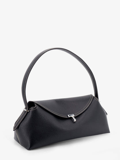 T-Lock Hammered Leather Shoulder Bag thumbnail