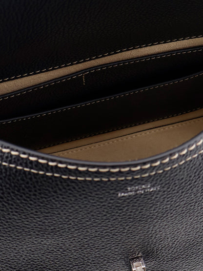 T-Lock Hammered Leather Shoulder Bag thumbnail