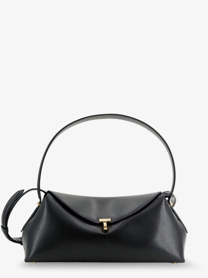 Hammered leather T-Lock shoulder bag thumbnail