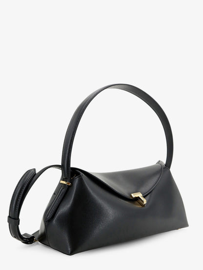 Hammered leather T-Lock shoulder bag thumbnail