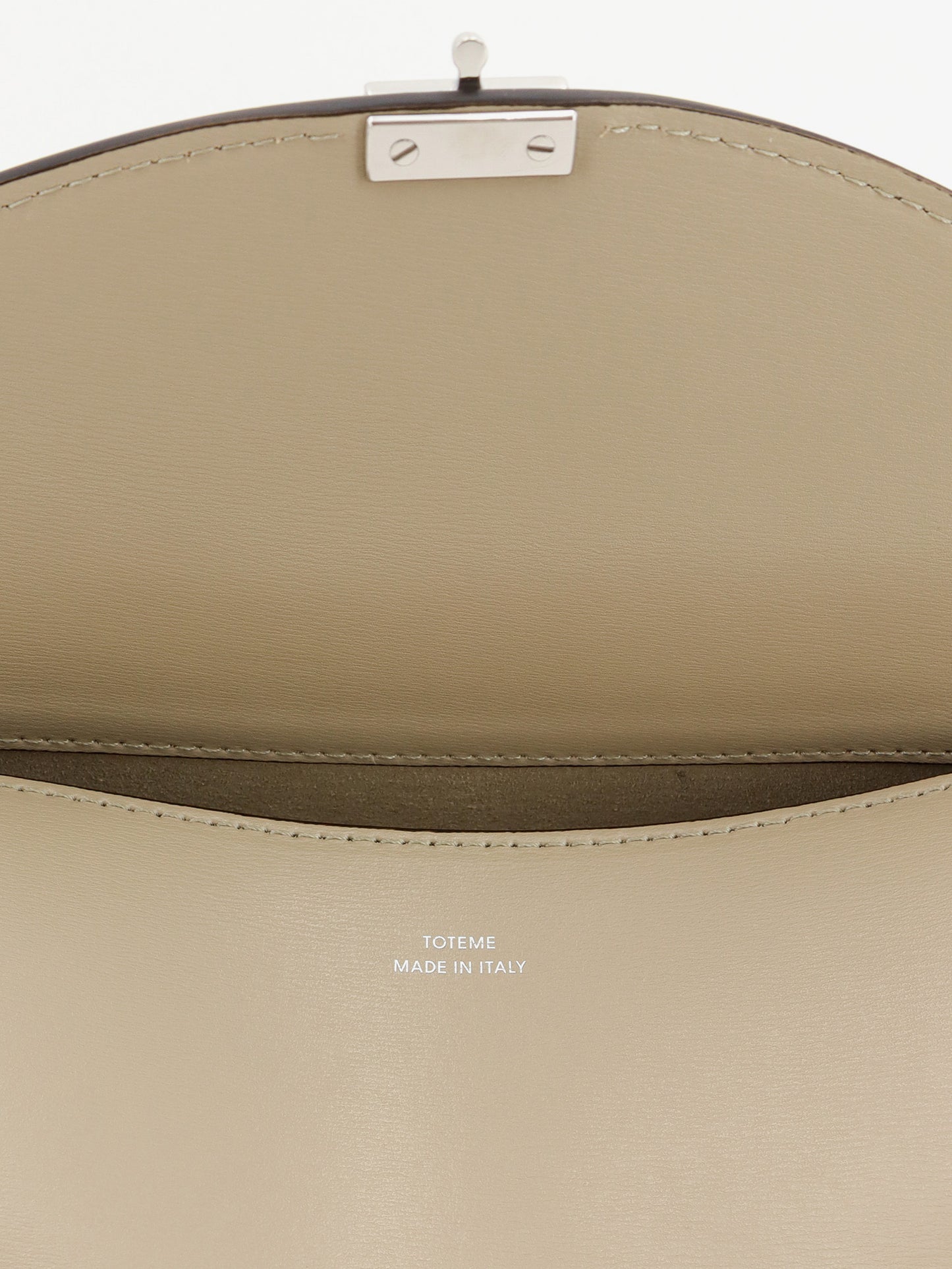 T-Lock hammered leather crossbody bag