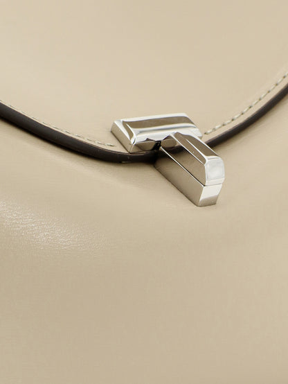 T-Lock hammered leather crossbody bag thumbnail