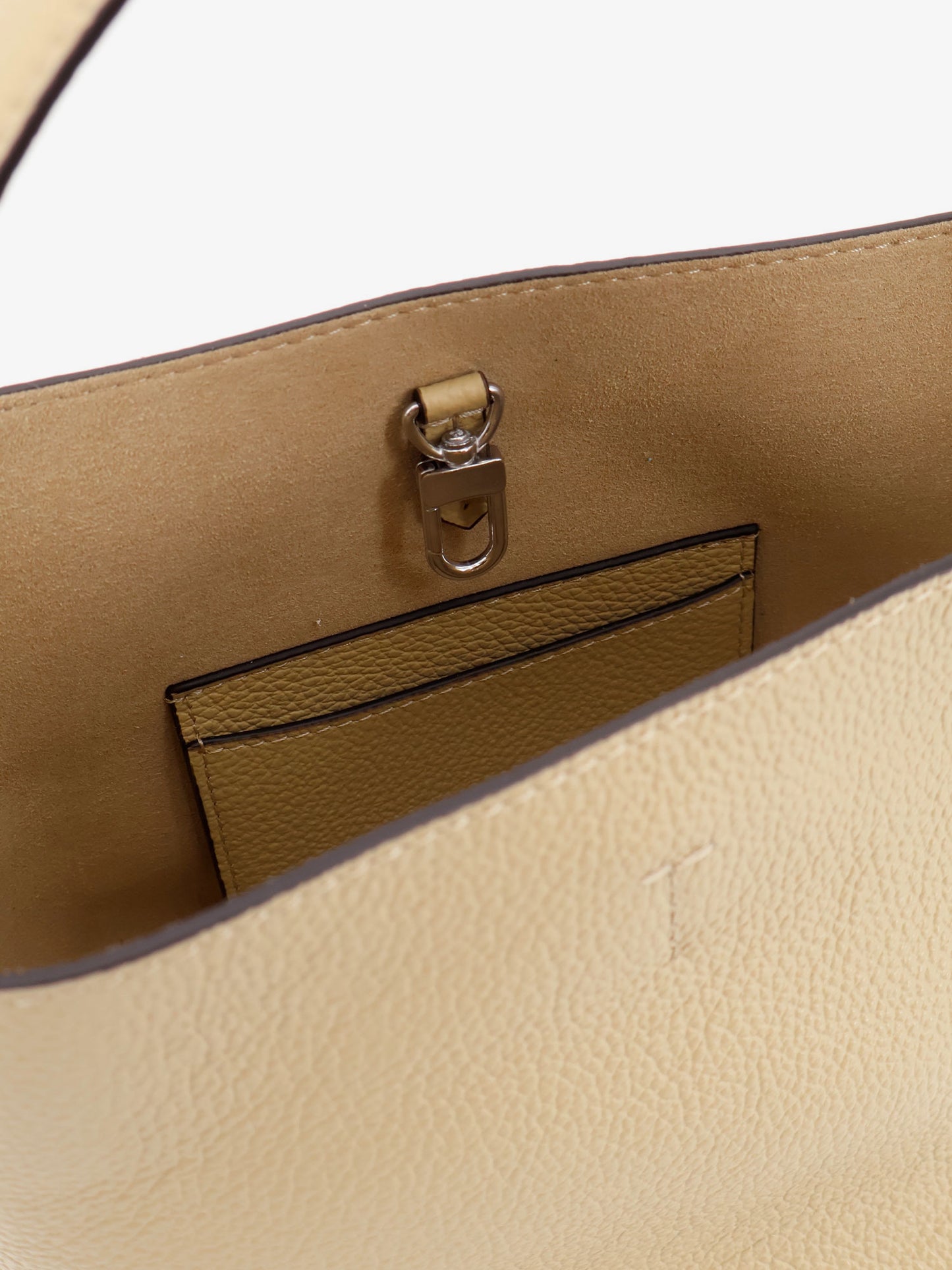 Petite Belted leather handbag with logo lettering print