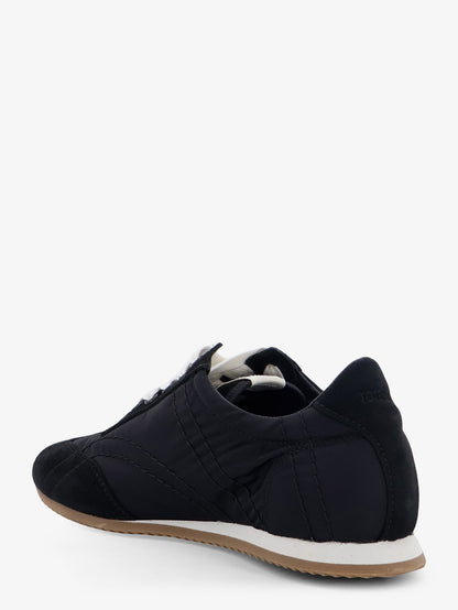 Nylon and suede sneakers with all-over stitching thumbnail