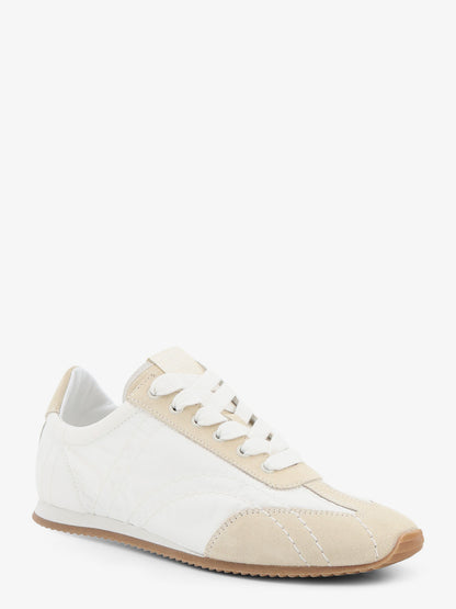 Sneakers in nylon e suede con dettaglio impunture all-over thumbnail