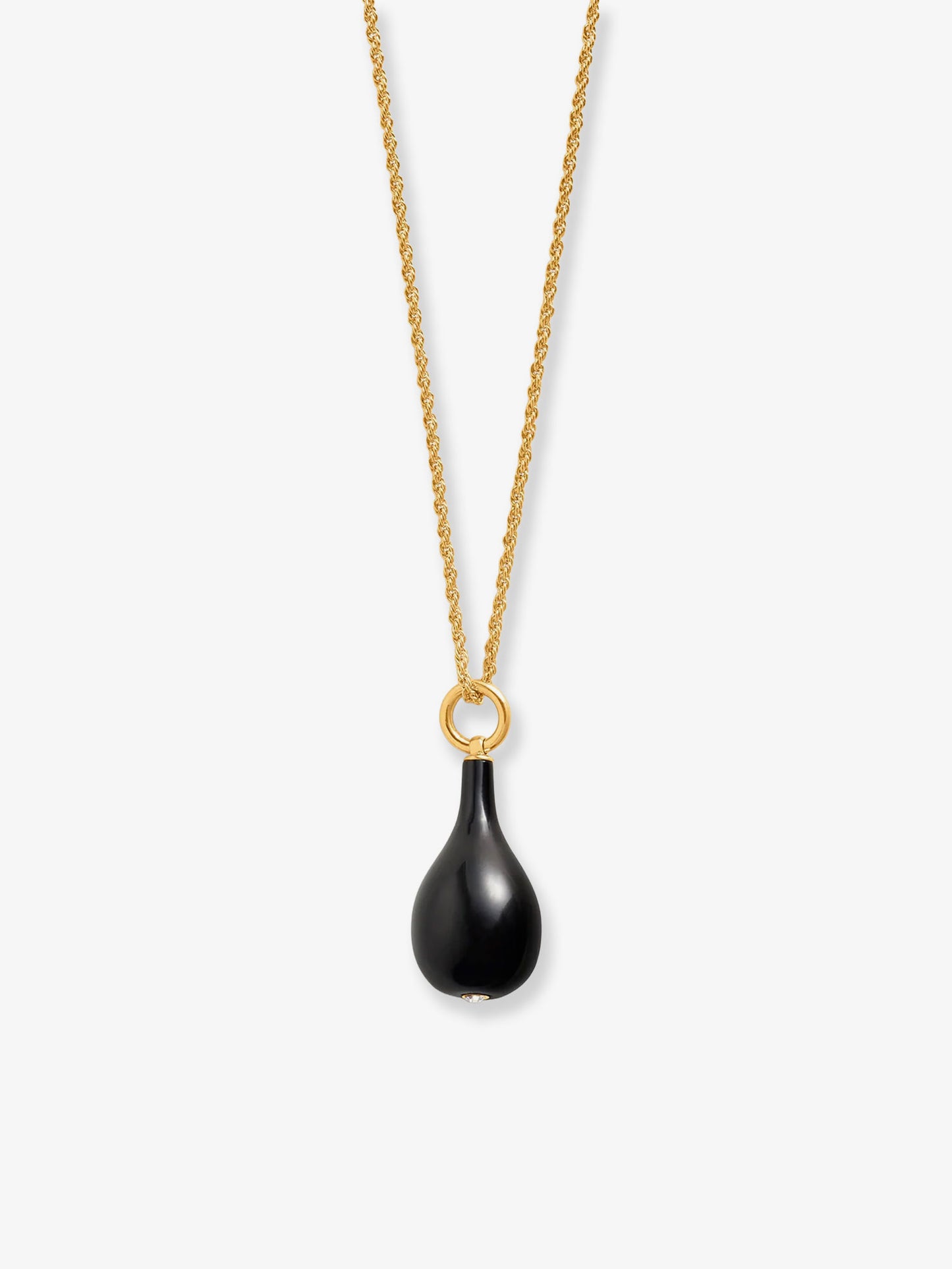 Collana Onyx Drop in ottone riciclato