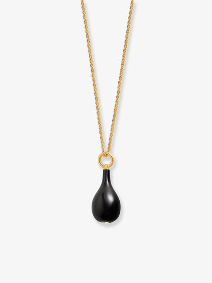 Collana Onyx Drop in ottone riciclato thumbnail