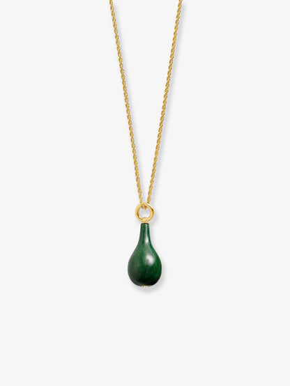 Medium jade drop necklace thumbnail