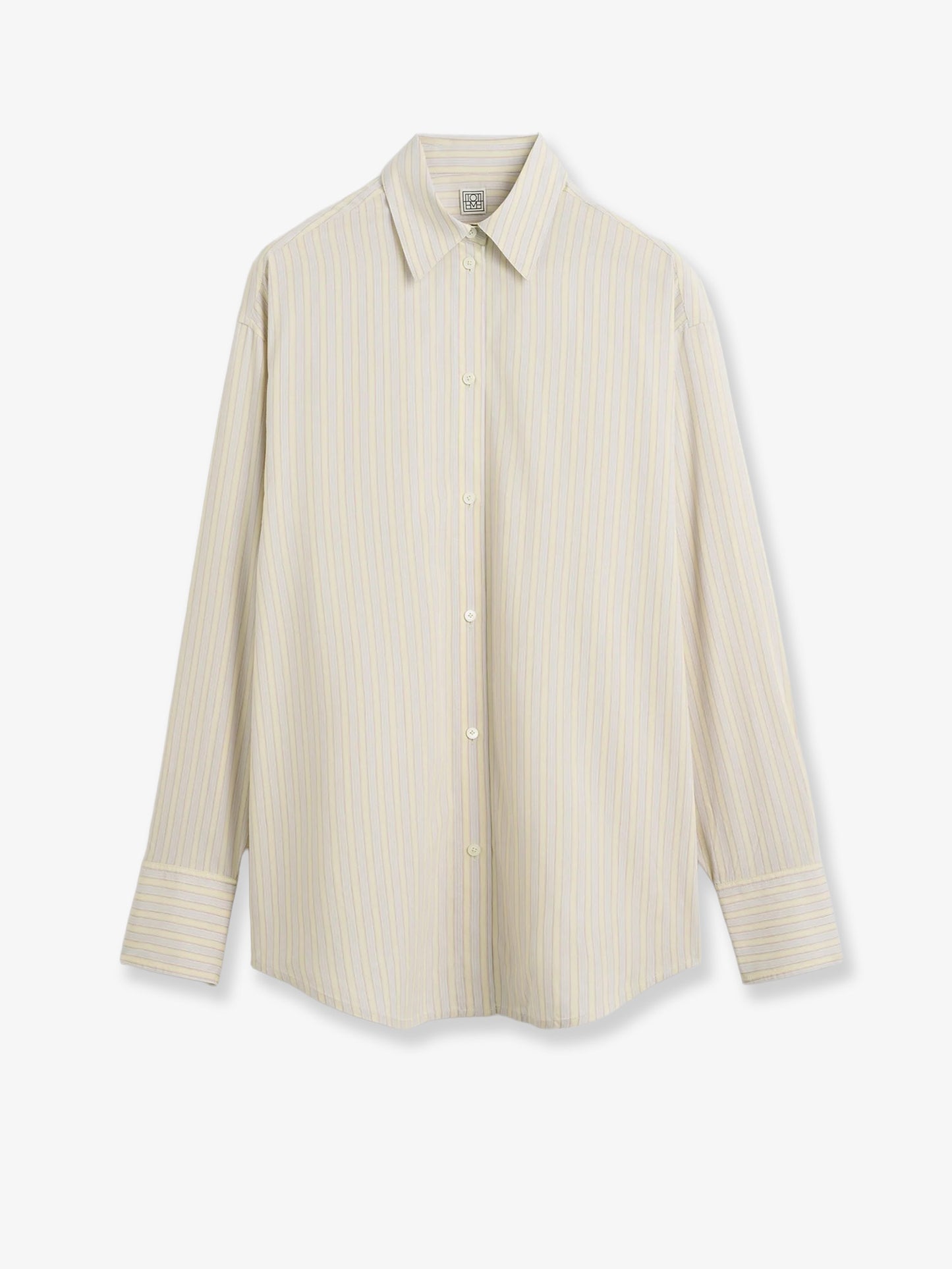 Viscose and silk blend shirt with striped pattern