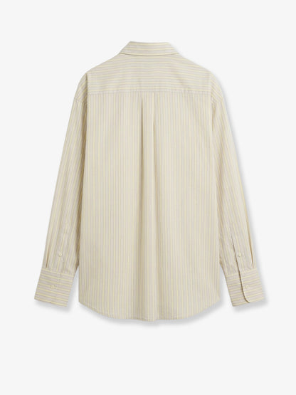 Viscose and silk blend shirt with striped pattern thumbnail