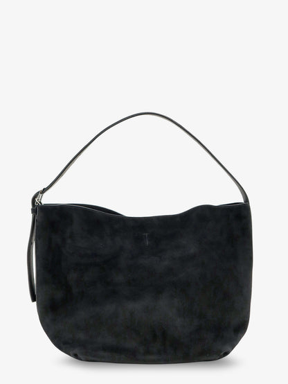 Medium Belted suede shoulder bag thumbnail