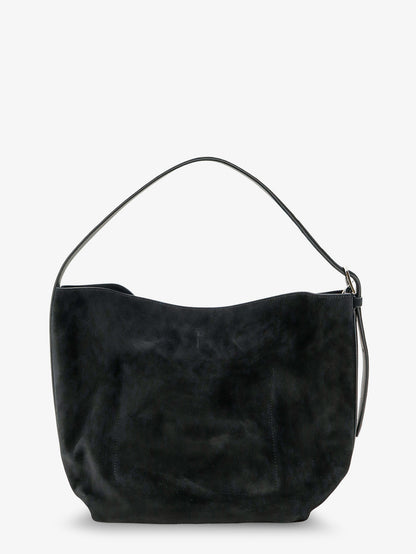 Medium Belted suede shoulder bag thumbnail