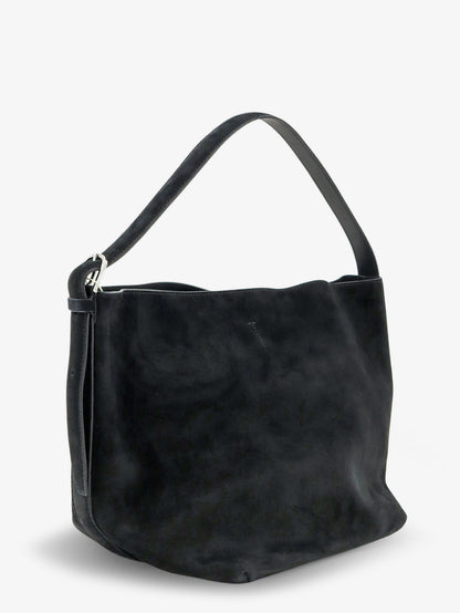Medium Belted suede shoulder bag thumbnail