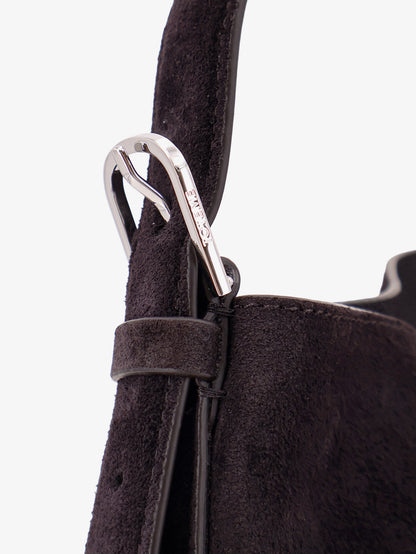 Borsa a spalla Medium Belted in suede thumbnail