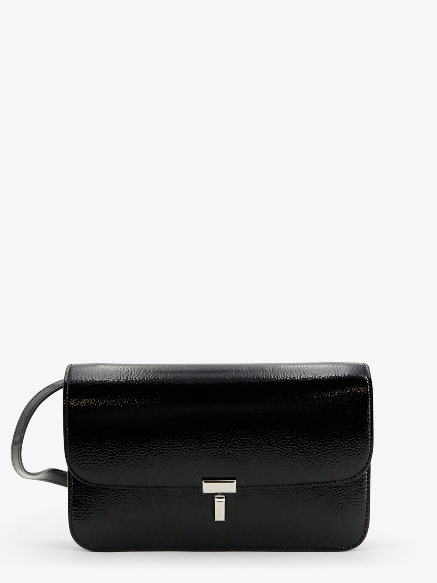Patent T-Lock crossbody bag