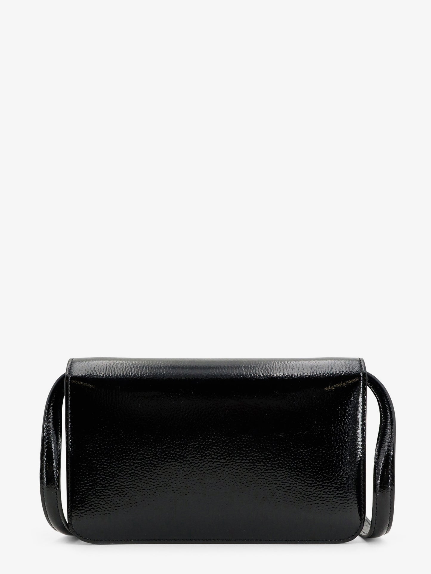 Patent T-Lock crossbody bag
