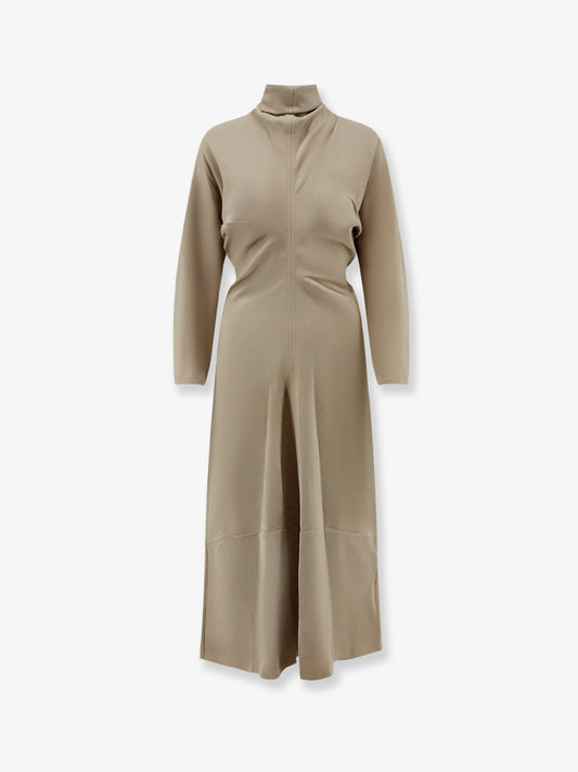 Viscose dress with scarf