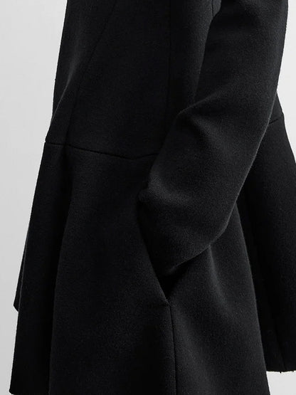 Short Skater dress in wool blend thumbnail