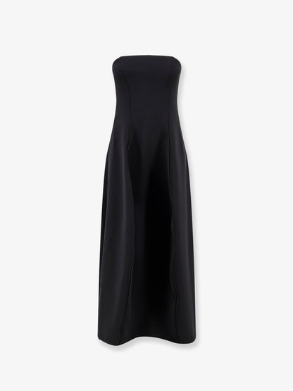 Structured balloon long dress thumbnail