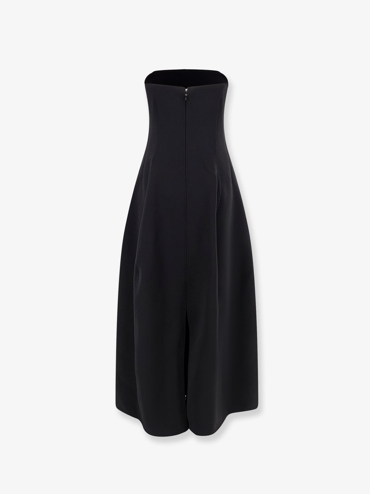 Structured balloon long dress
