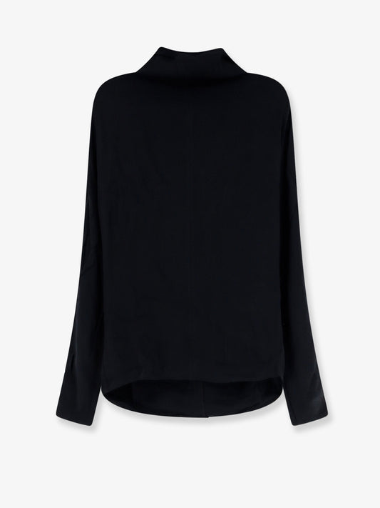Cowl neck viscose shirt