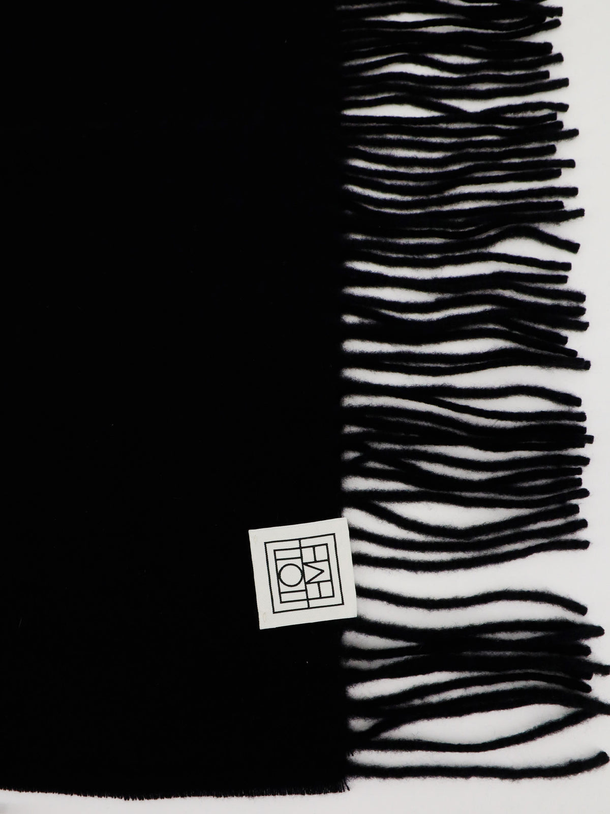 Wool and cashmere blend scarf