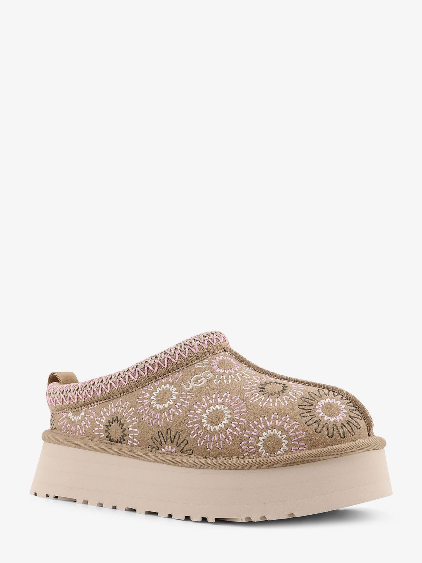 W Tazz suede sandals with multicolor embroidery