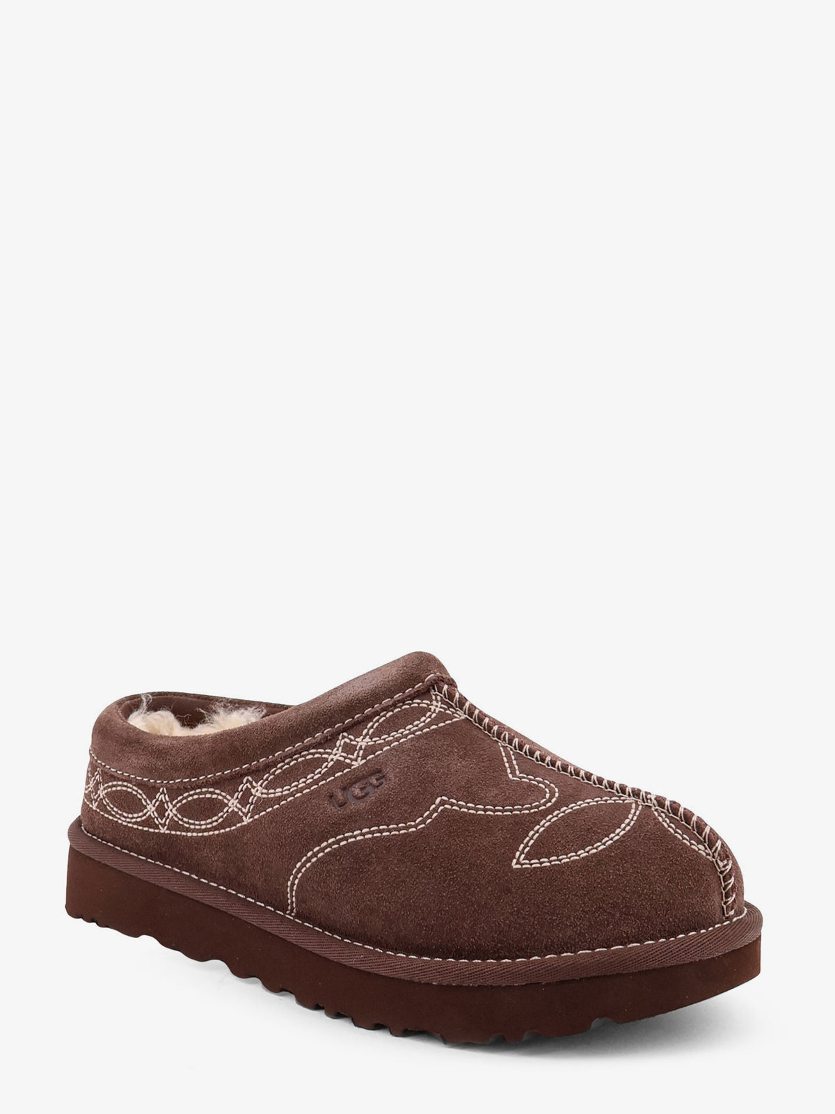Tasman Western suede clog