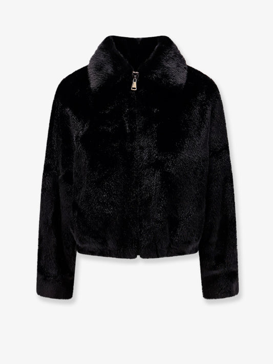 Faux mink jacket