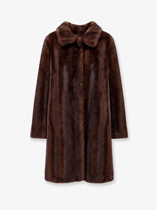 Faux Mink Fur Coat