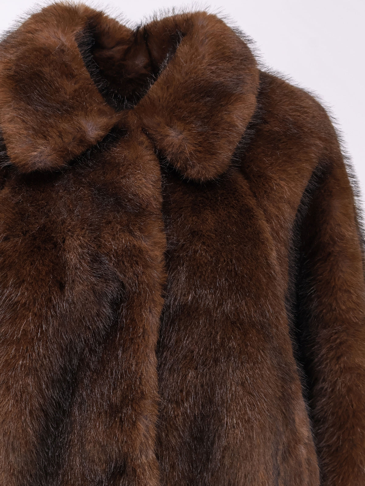 Eco-sable fur jacket