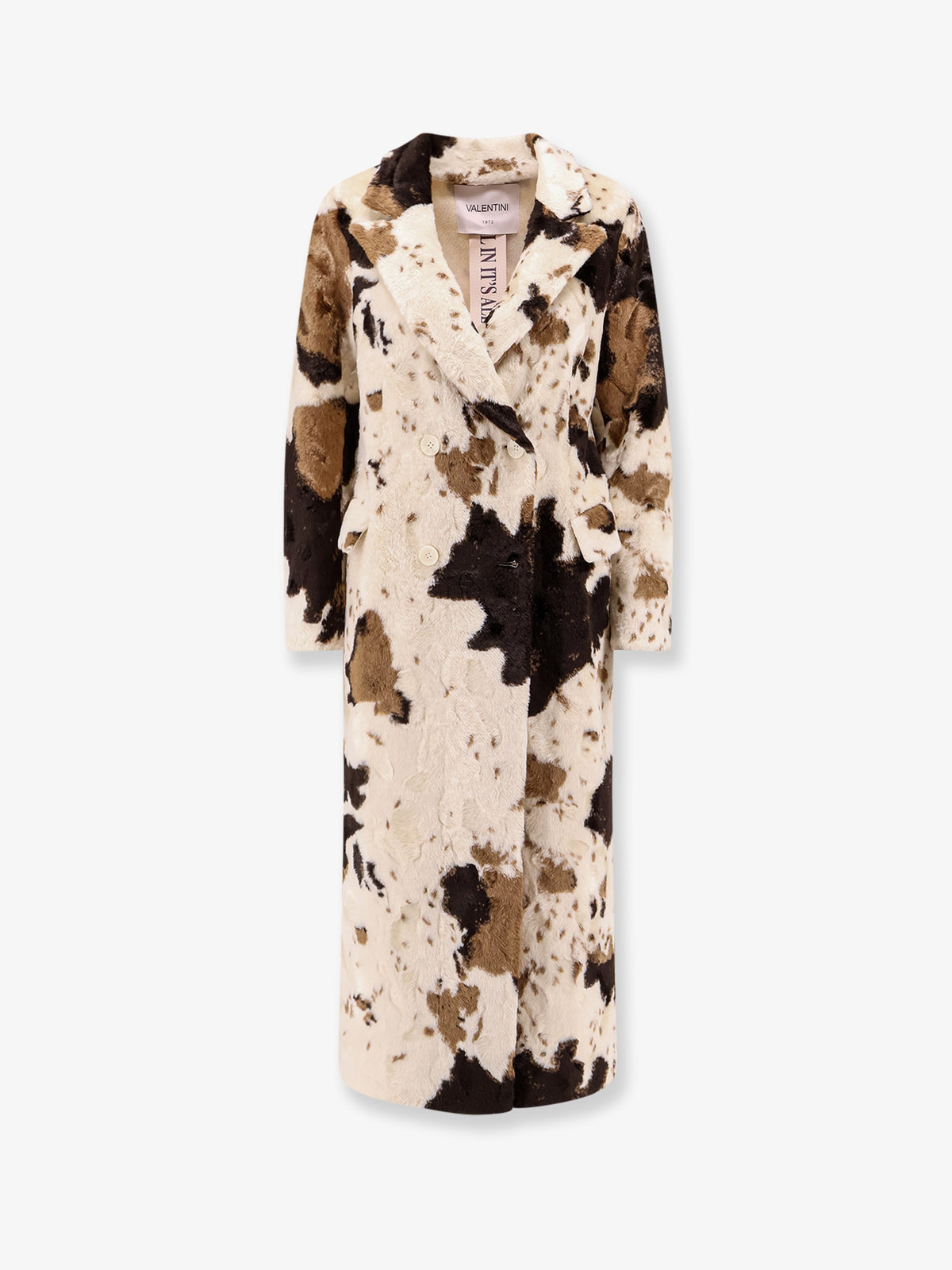 Cappotto doppiopetto Cow Print
