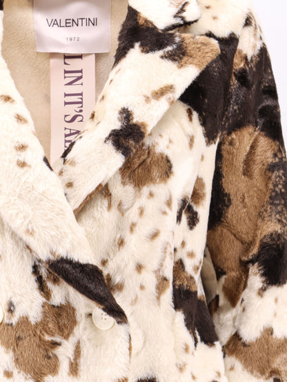 Cappotto doppiopetto Cow Print thumbnail