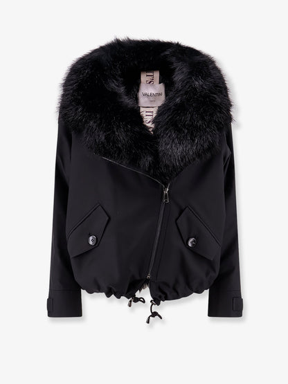 Cotton parka with faux fur lining thumbnail
