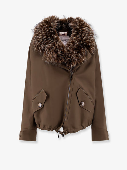 Cotton parka with faux fur lining thumbnail