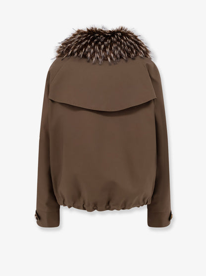 Cotton parka with faux fur lining thumbnail