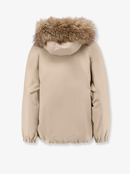 Reversible faux fur parka jacket thumbnail