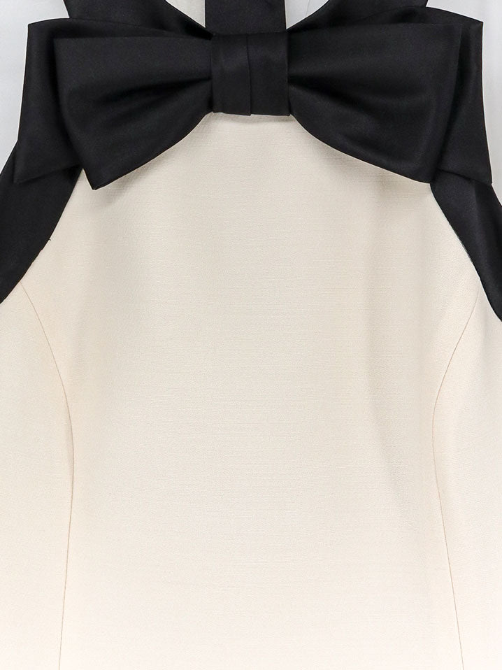 Mini dress with bow detail