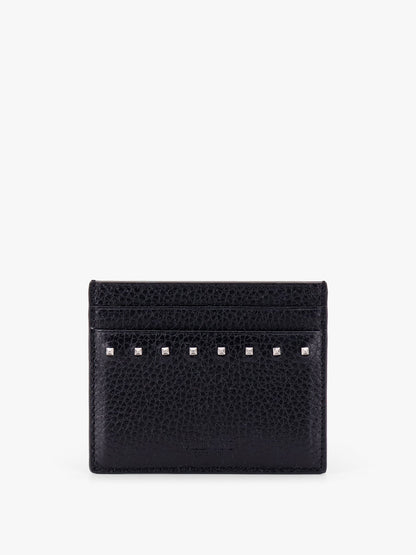 Leather card holder with stud detail thumbnail