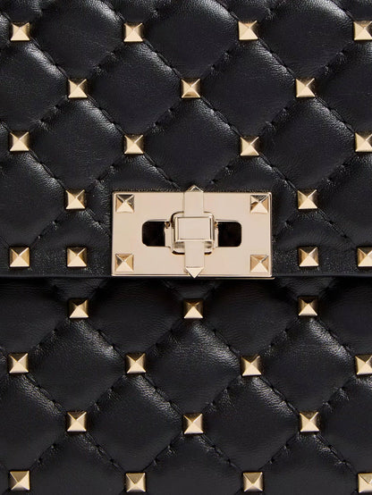 Rockstud Spike leather crossbody bag with iconic all-over studs thumbnail