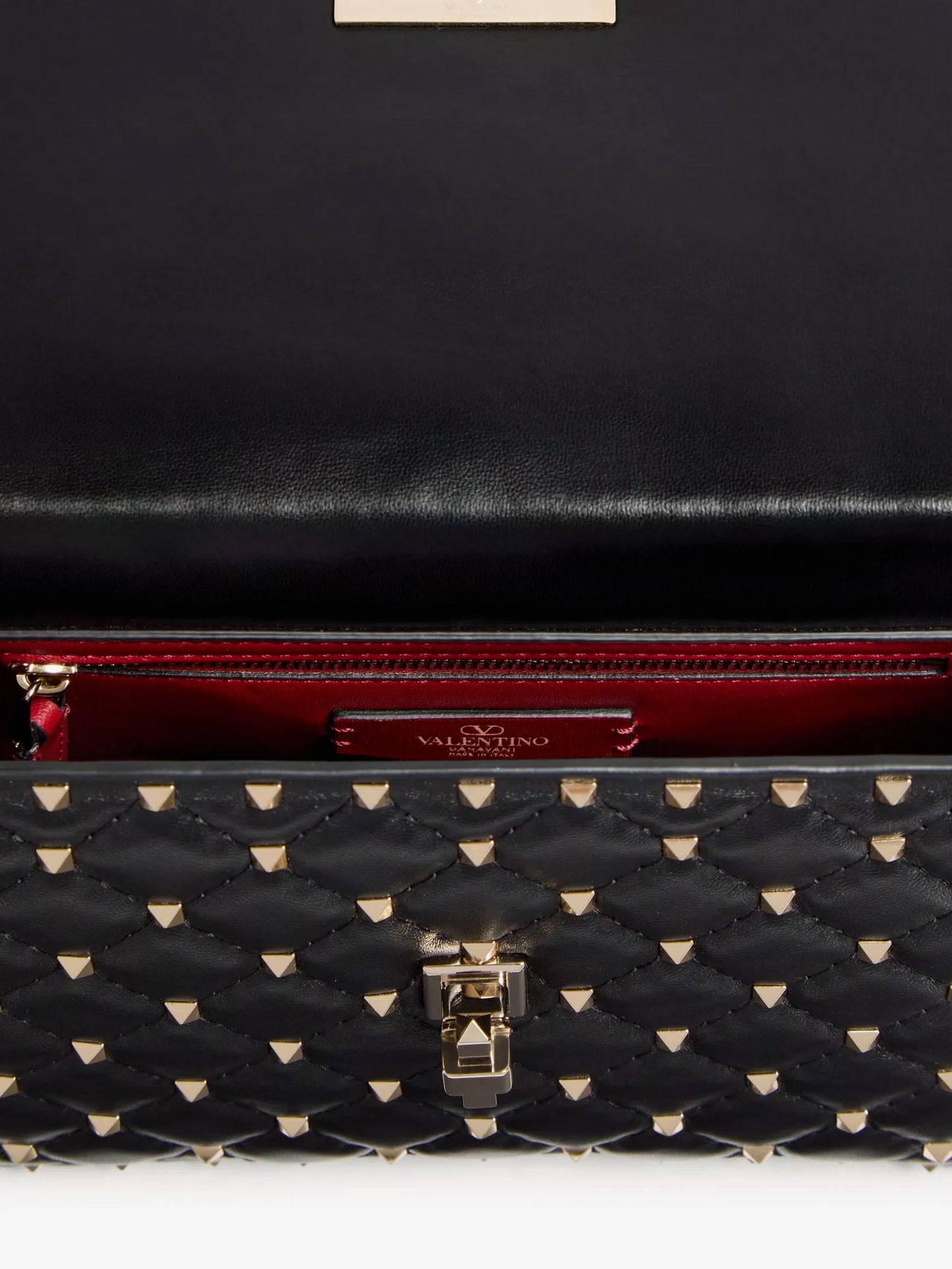 Rockstud Spike leather crossbody bag with iconic all-over studs