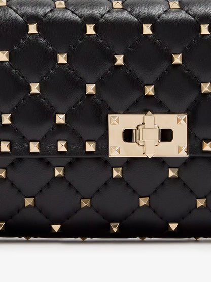 Borsa a tracolla Rockstud Spike in pelle con iconiche borchie all-over thumbnail