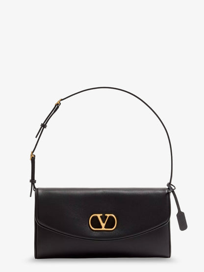Borsa a spalla DeVain in pelle con VLogo Signature in metallo thumbnail