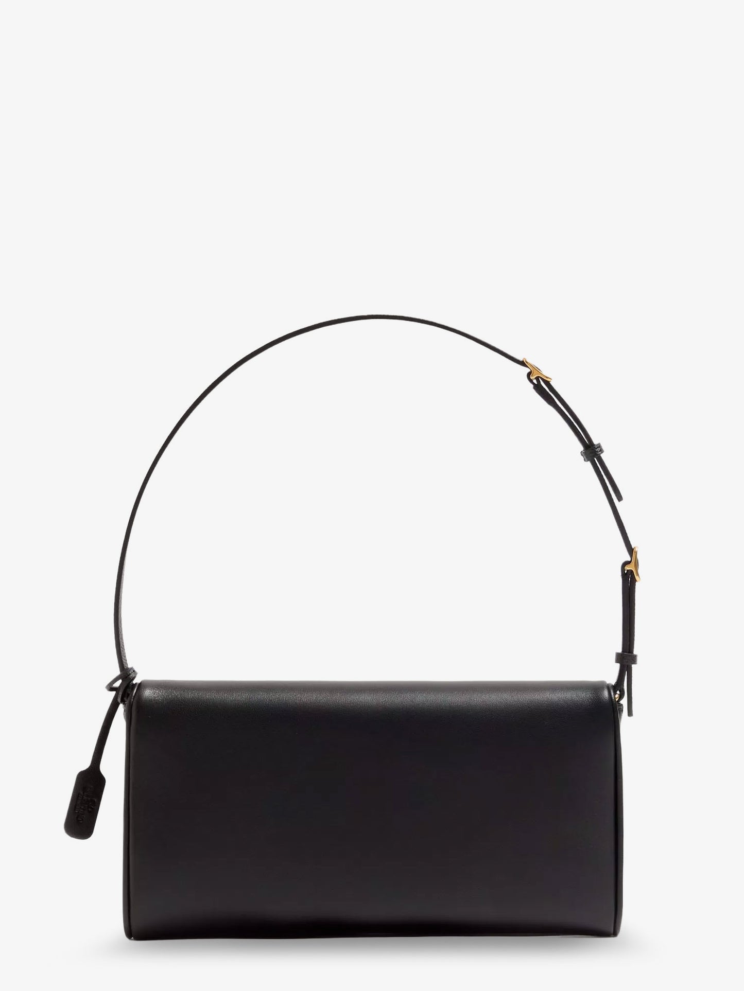 Borsa a spalla DeVain in pelle con VLogo Signature in metallo
