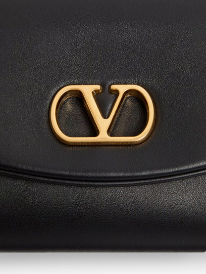 Borsa a spalla DeVain in pelle con VLogo Signature in metallo thumbnail