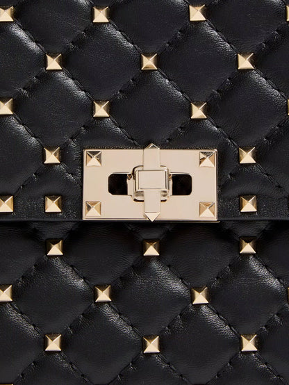 Rockstud Spike leather crossbody bag with iconic all-over studs thumbnail